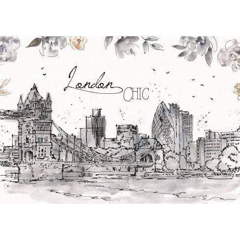 14358 - Miasto Londyn Rysunek Sztuka