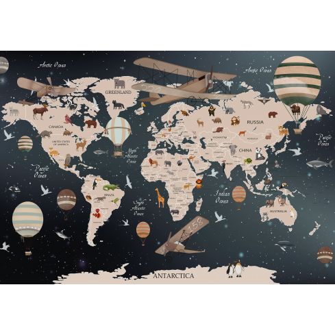14406 - Dla Dzieci Mapy Świat Geografia