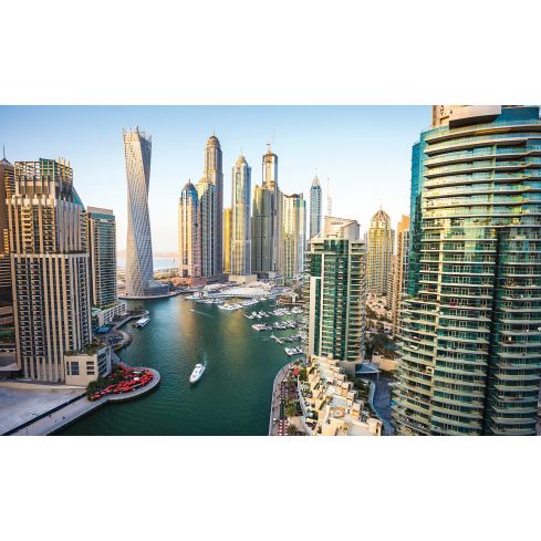 Miasto Dubaj Marina Wieżowce Zatoka