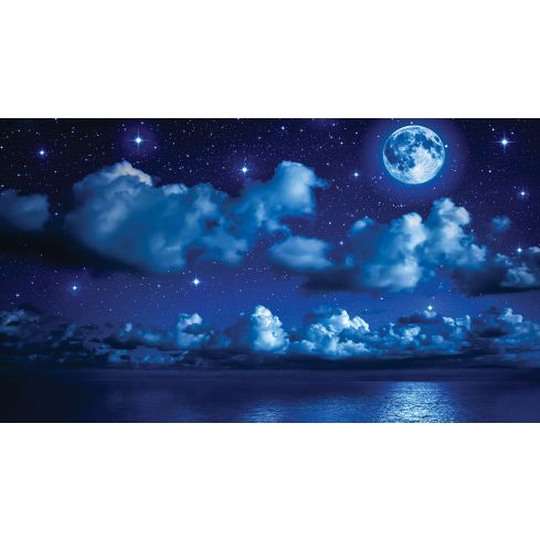 Natura Niebo Noc Księżyc Chmury